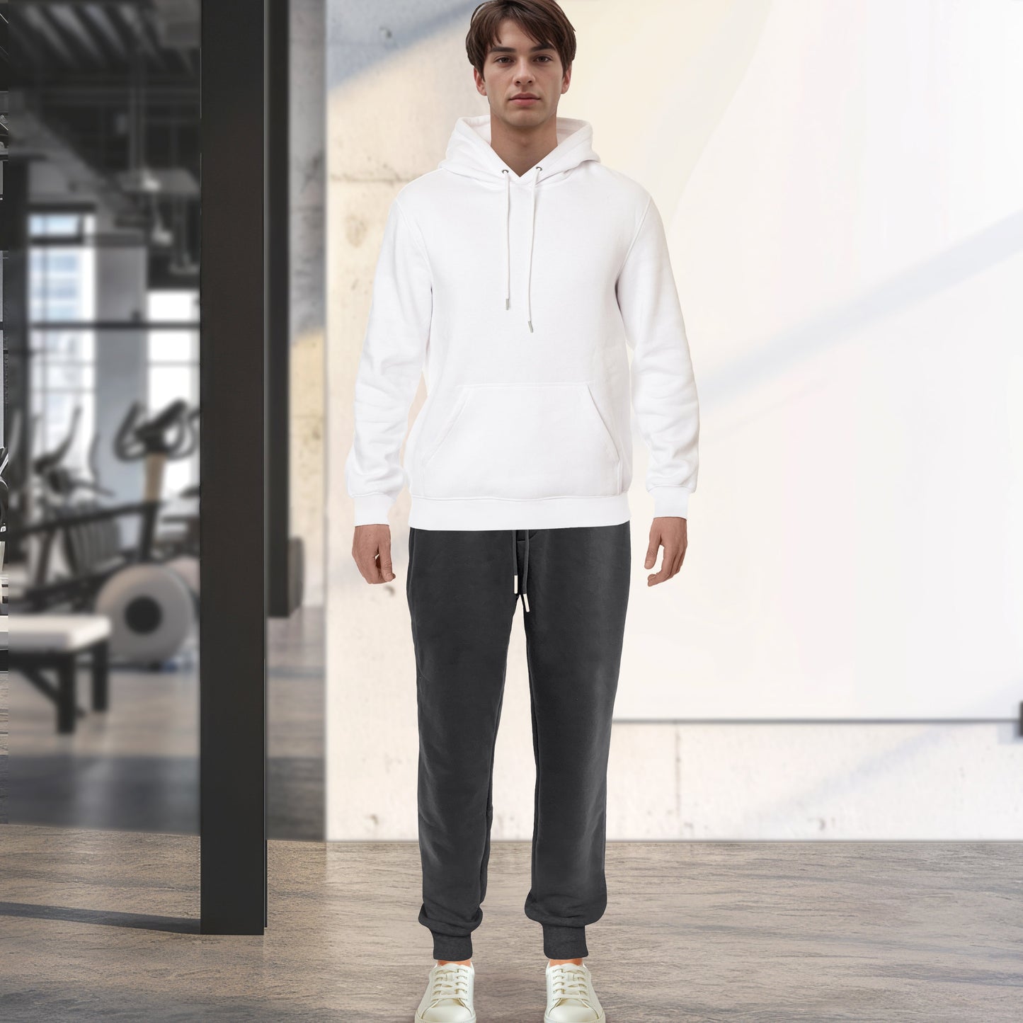 Mocassi Cotton Active Men Tracksuit 2 Piece Set Athletic Jogging Sweatsuits