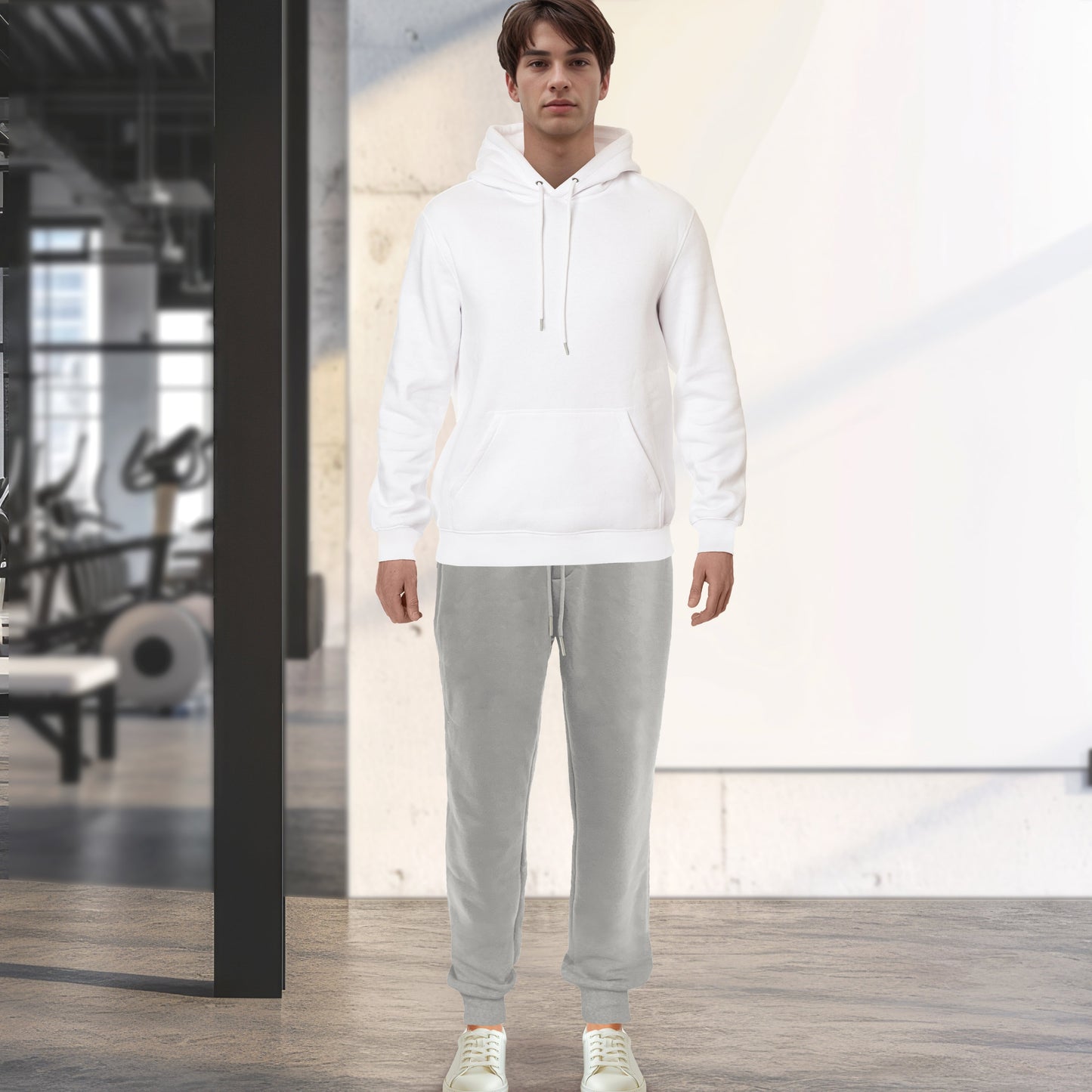 Mocassi Cotton Active Men Tracksuit 2 Piece Set Athletic Jogging Sweatsuits