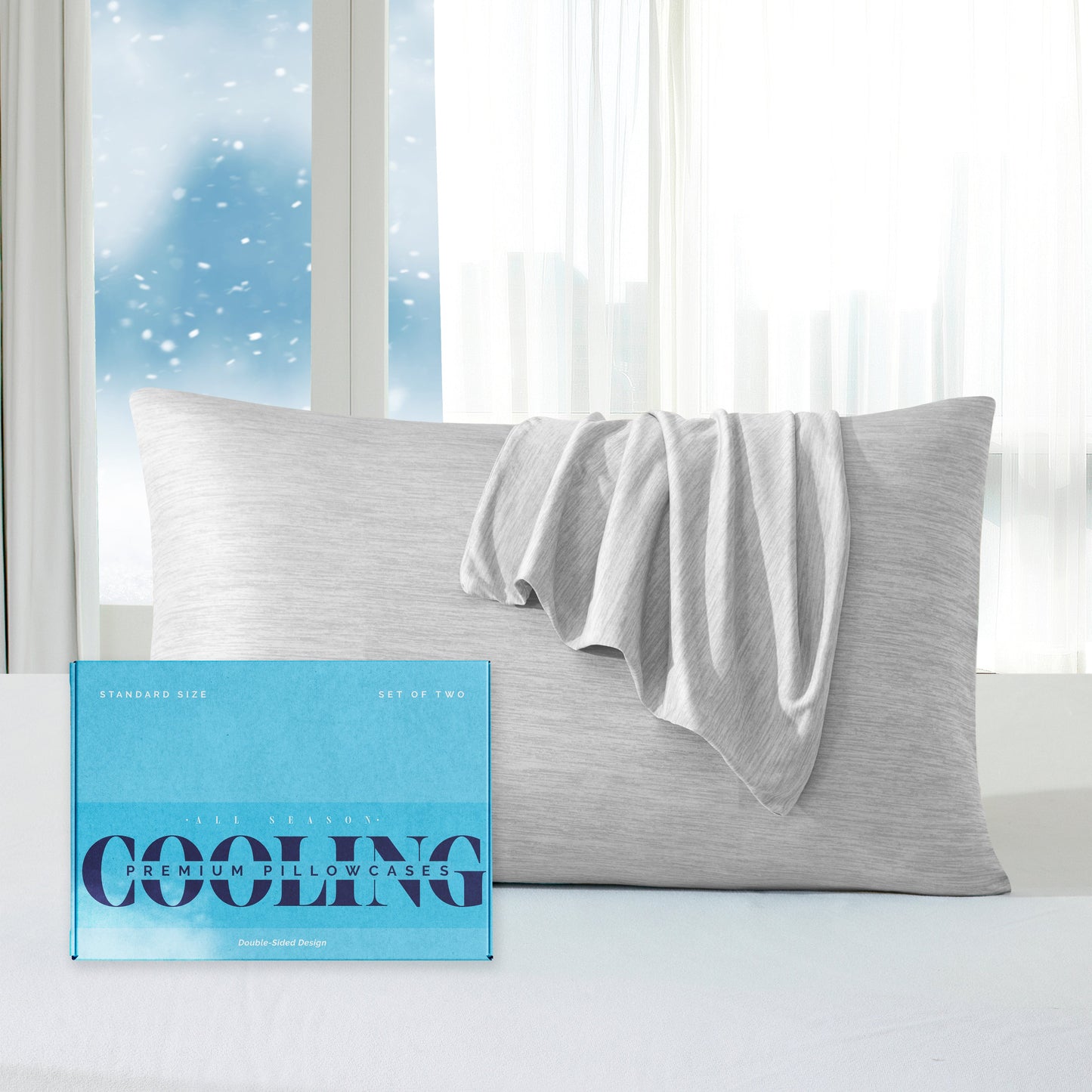 Mocassi Set of 2 Cooling Pillowcases