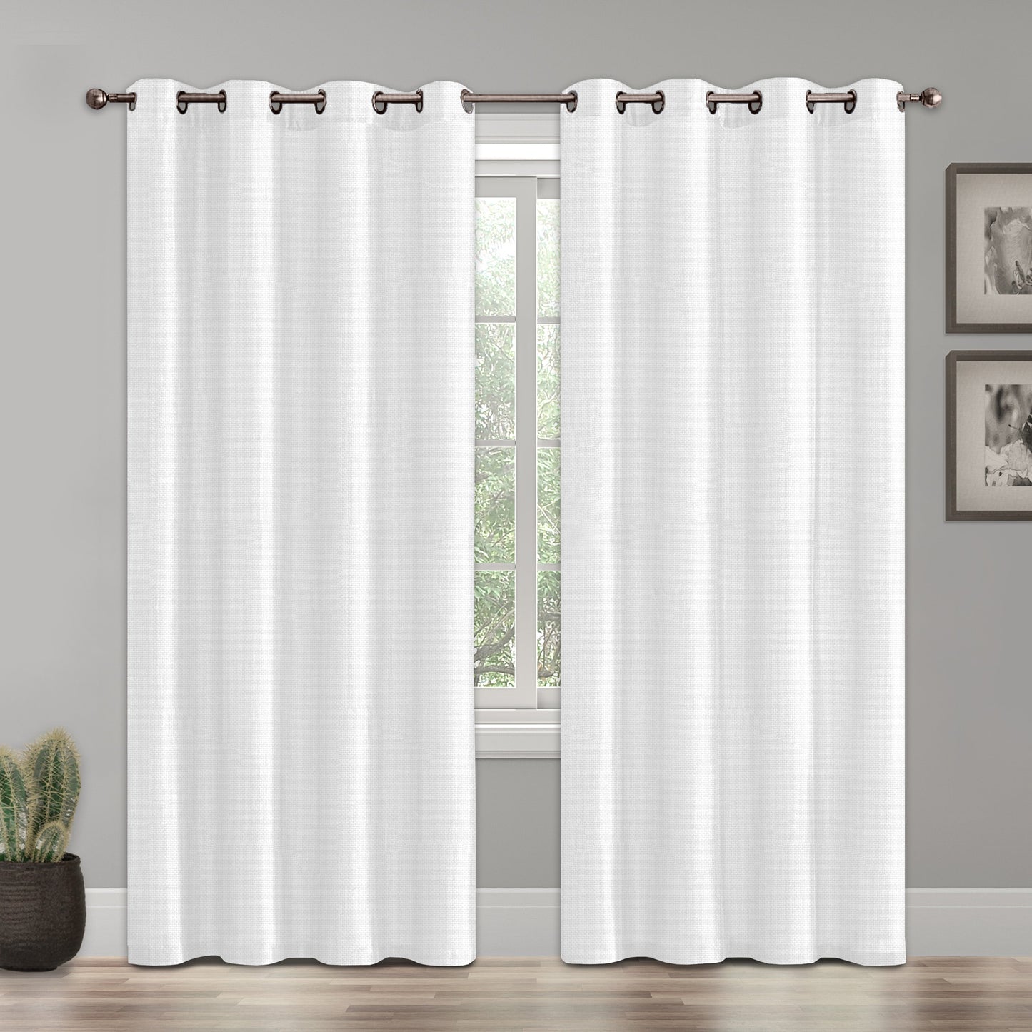 Mocassi Set of 2 Room Darkening Grommet Top Curtains