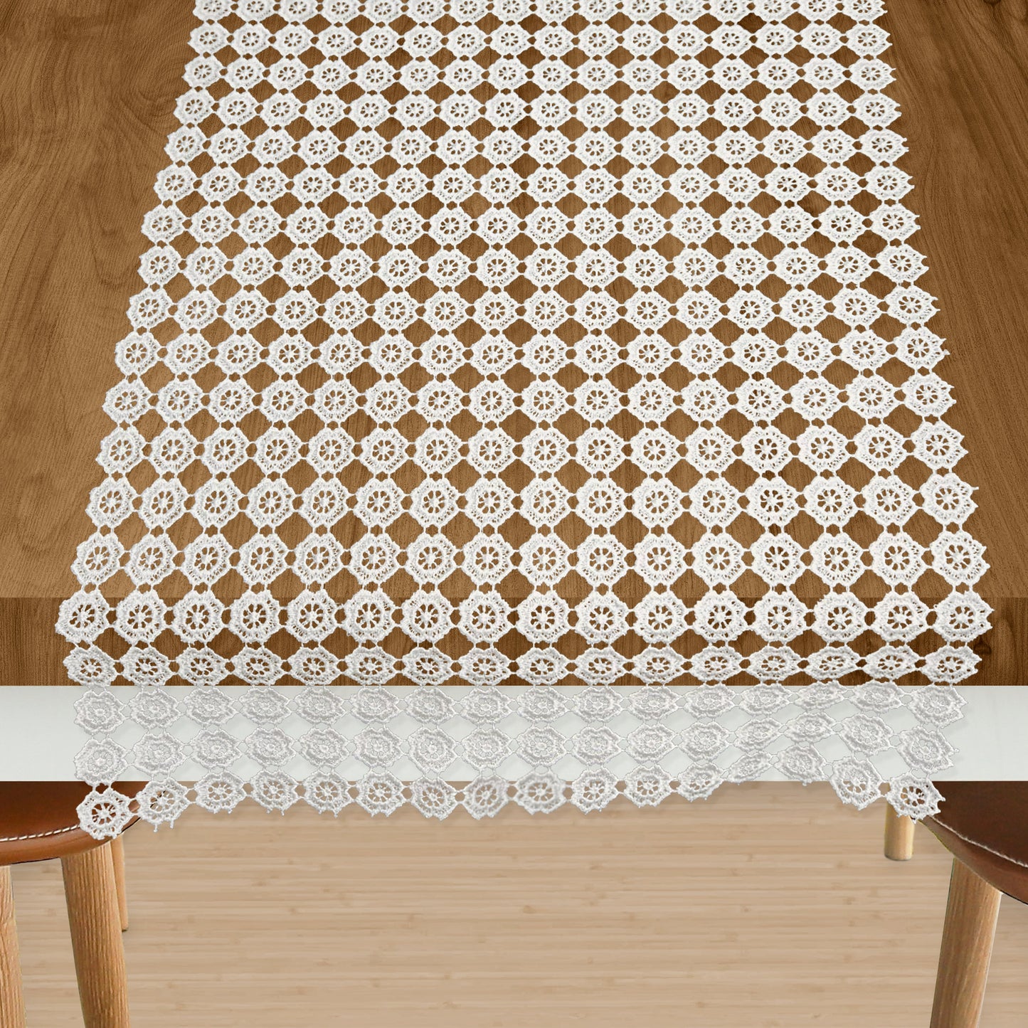 Mocassi Embroidery Eve Table Runner