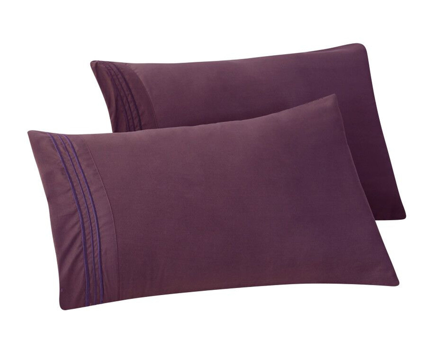 Mocassi 1500 Series 2-Piece 3 Line Pillowcase Set
