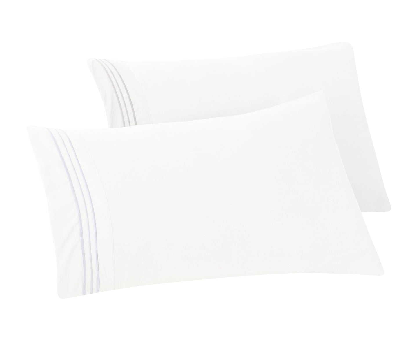 Mocassi 1500 Series 2-Piece 3 Line Pillowcase Set