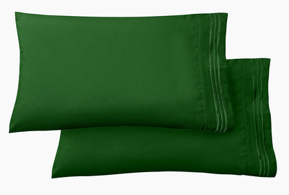 Mocassi 1500 Series 2-Piece 3 Line Pillowcase  Set