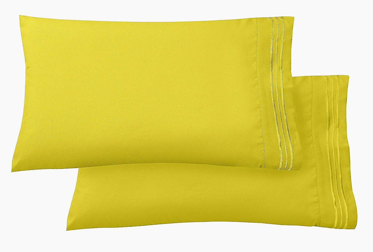 Mocassi 1500 Series 2-Piece 3 Line Pillowcase  Set