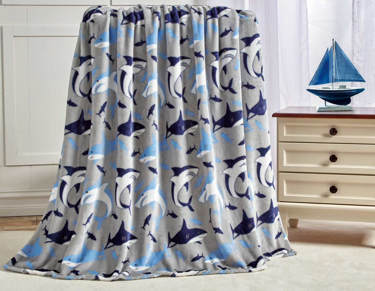 Mocassi Ultra Soft Lightweight Printed Throw Blanket - 50 x 60 inches