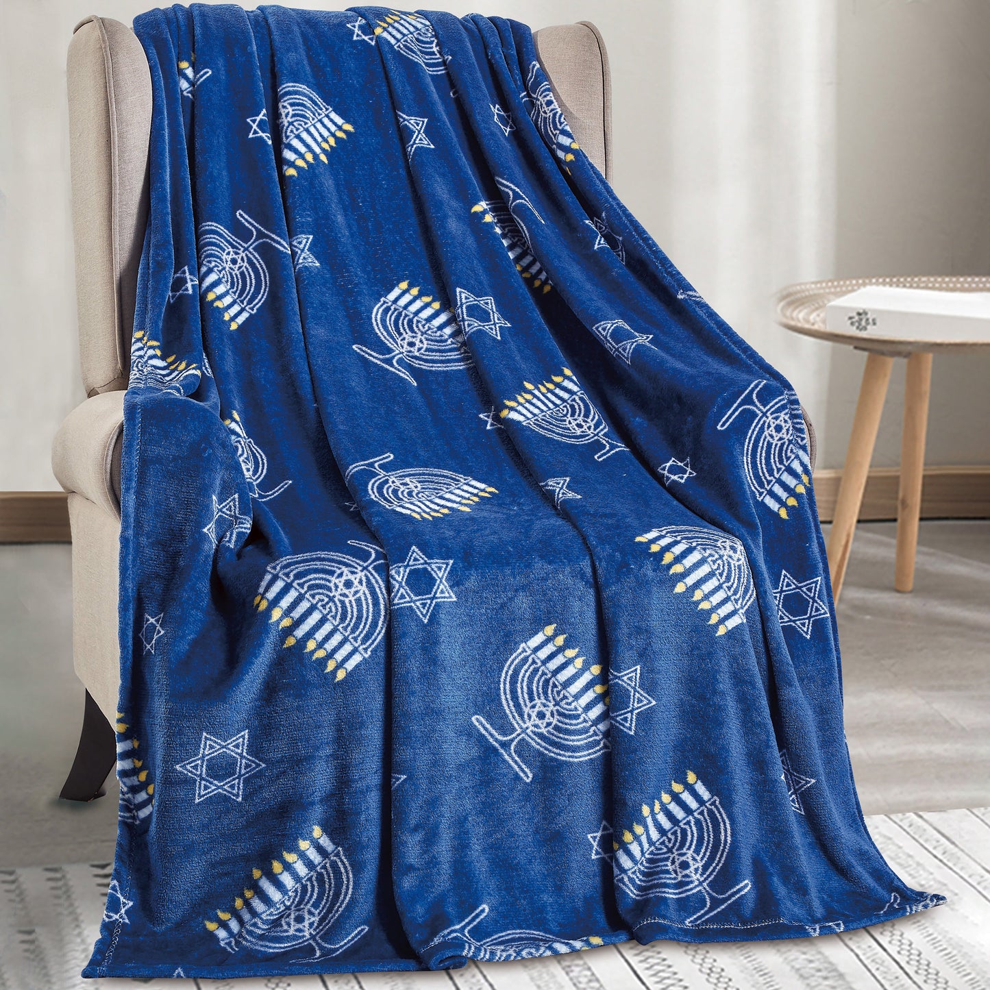 Mocassi Ultra Soft Lightweight Printed Throw Blanket - 50 x 60 inches