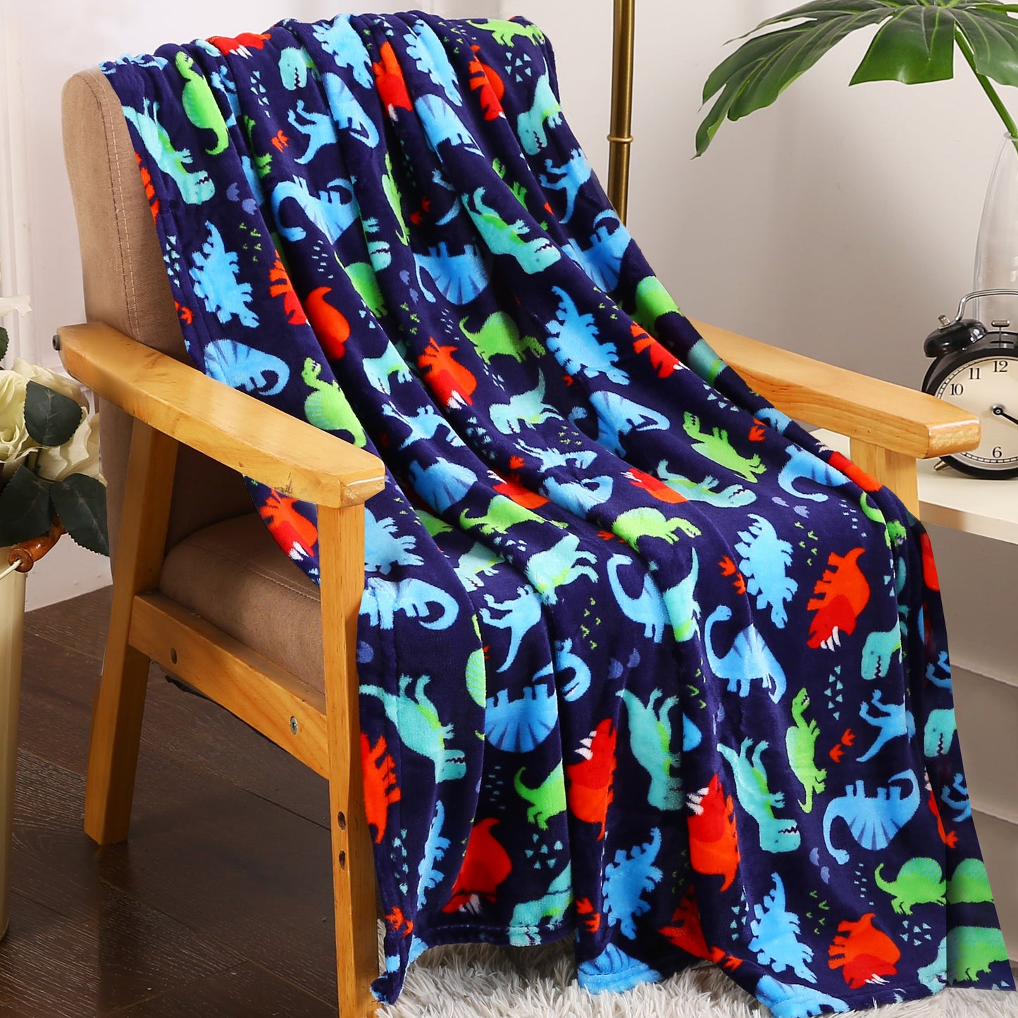 Mocassi Ultra Soft Lightweight Printed Throw Blanket - 50 x 60 inches