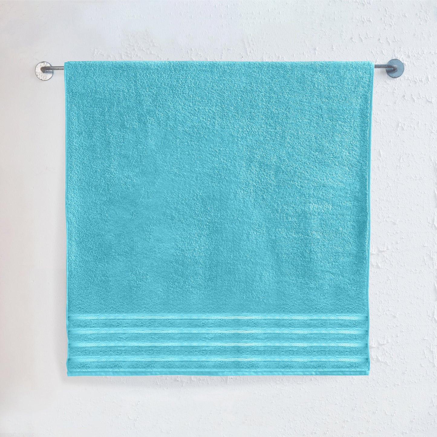 Mocassi 1-Piece Premium Turkish Cotton 4 Lines Stripe Jumbo Towel, 35x 70 inch