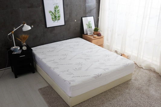 Mocassi Rayon Derived from Bamboo Mattress Protector, Fits Mattresses up to 16"