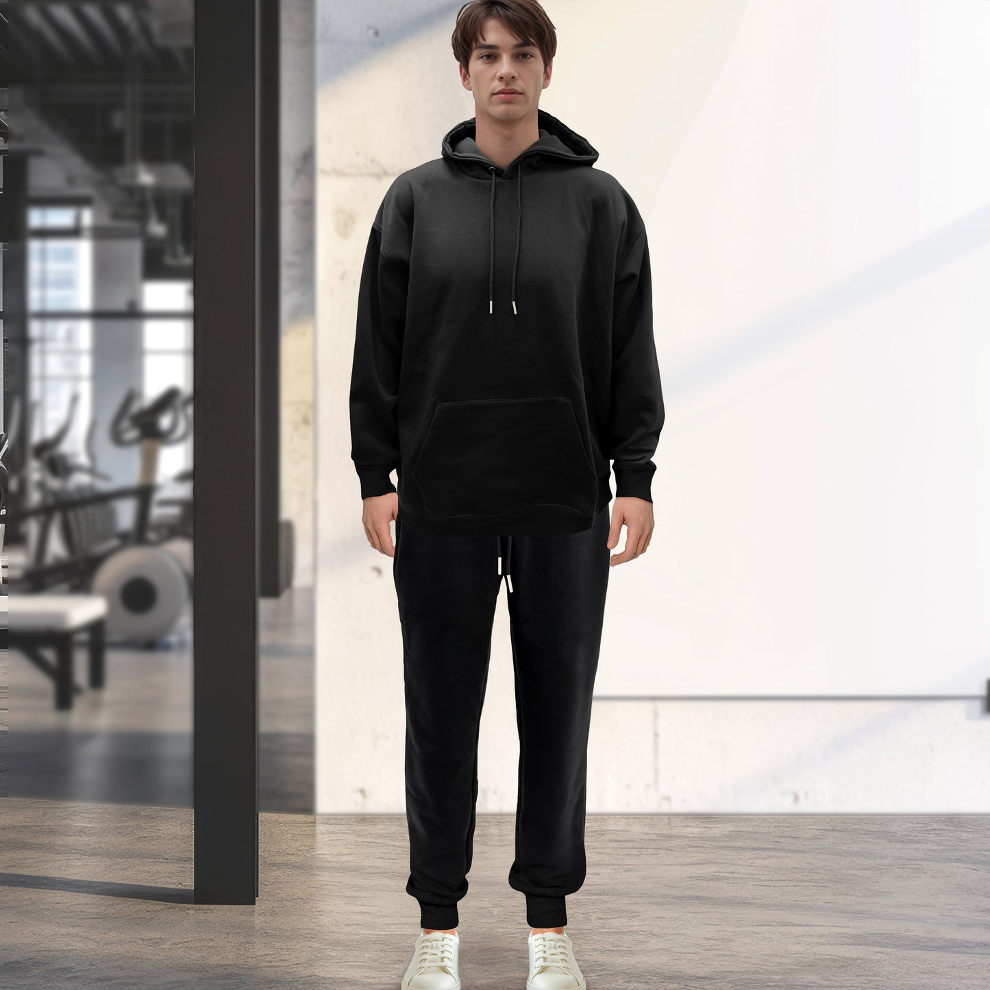 Mocassi Cotton Active Men Tracksuit 2 Piece Set Athletic Jogging Sweatsuits