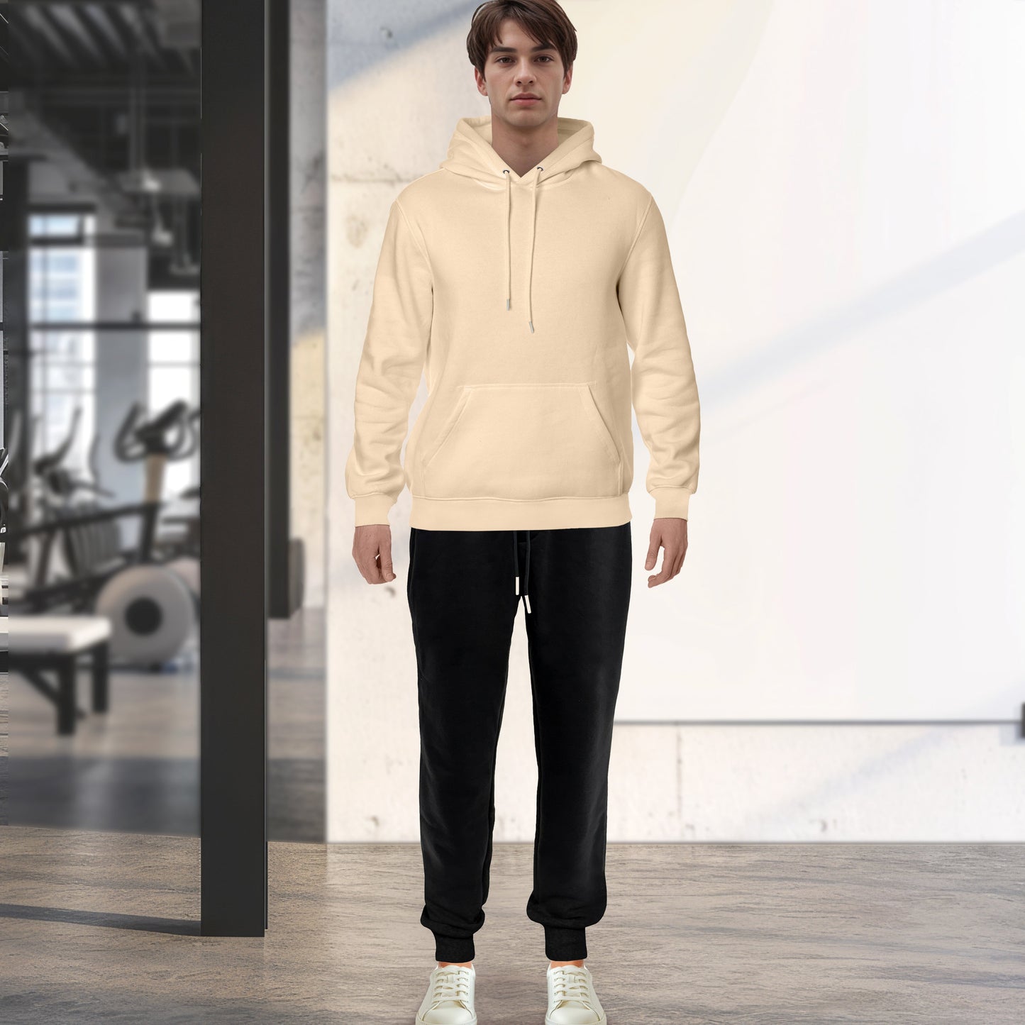 Mocassi Cotton Active Men Tracksuit 2 Piece Set Athletic Jogging Sweatsuits