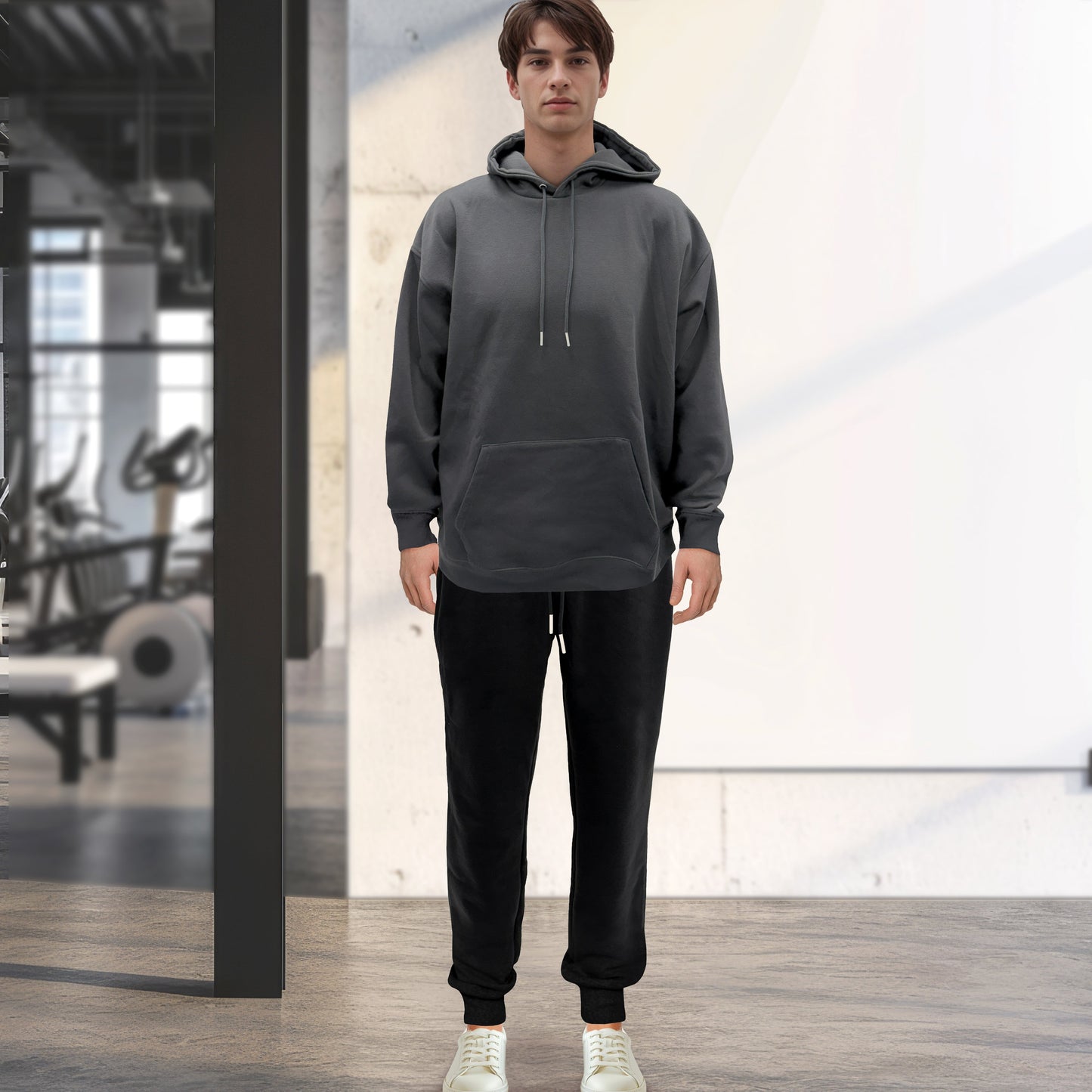 Mocassi Cotton Active Men Tracksuit 2 Piece Set Athletic Jogging Sweatsuits