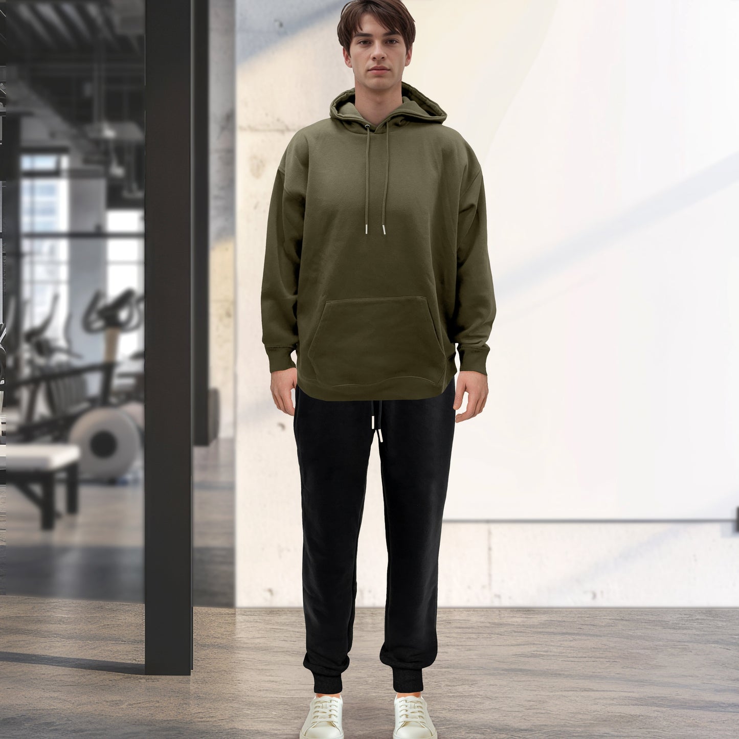 Mocassi Cotton Active Men Tracksuit 2 Piece Set Athletic Jogging Sweatsuits