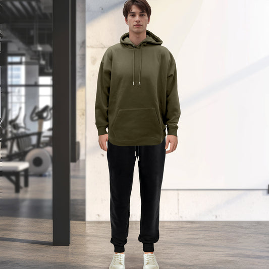Mocassi Cotton Active Men Tracksuit 2 Piece Set Athletic Jogging Sweatsuits