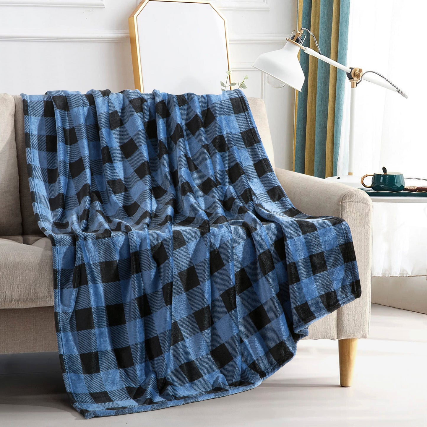 Mocassi Plush All Season Lightweight Throw Blanket - 50 x 60 inches