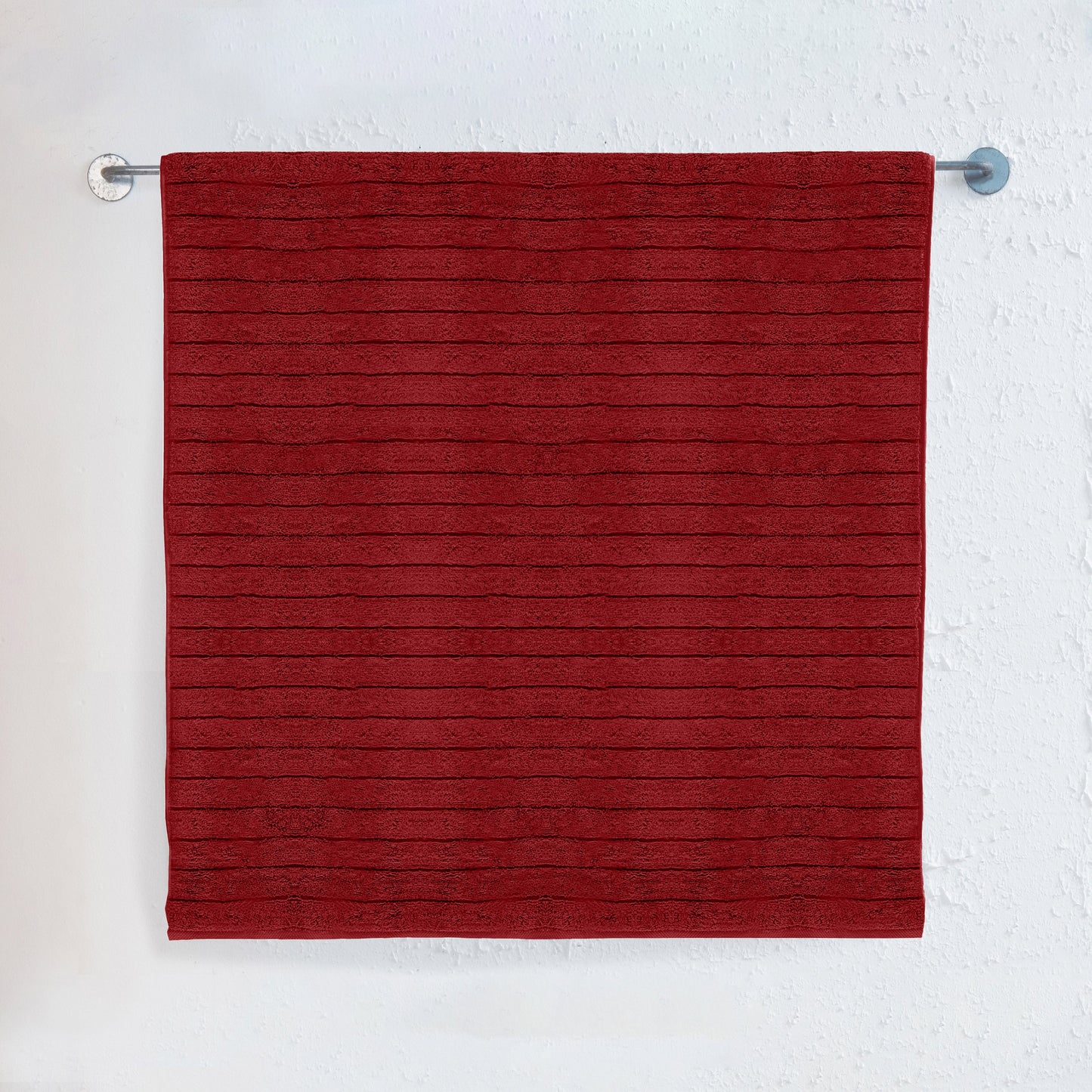 Mocassi 1-Piece Premium Turkish Cotton Corduroy Stripe Jumbo Towel, 35x 70 inch