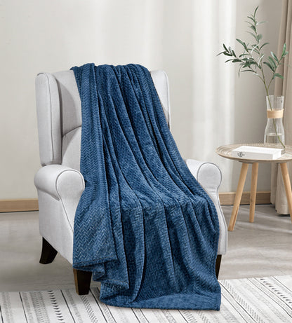 Mocassi Plush All Season Lightweight Throw Blanket - 50 x 60 inches