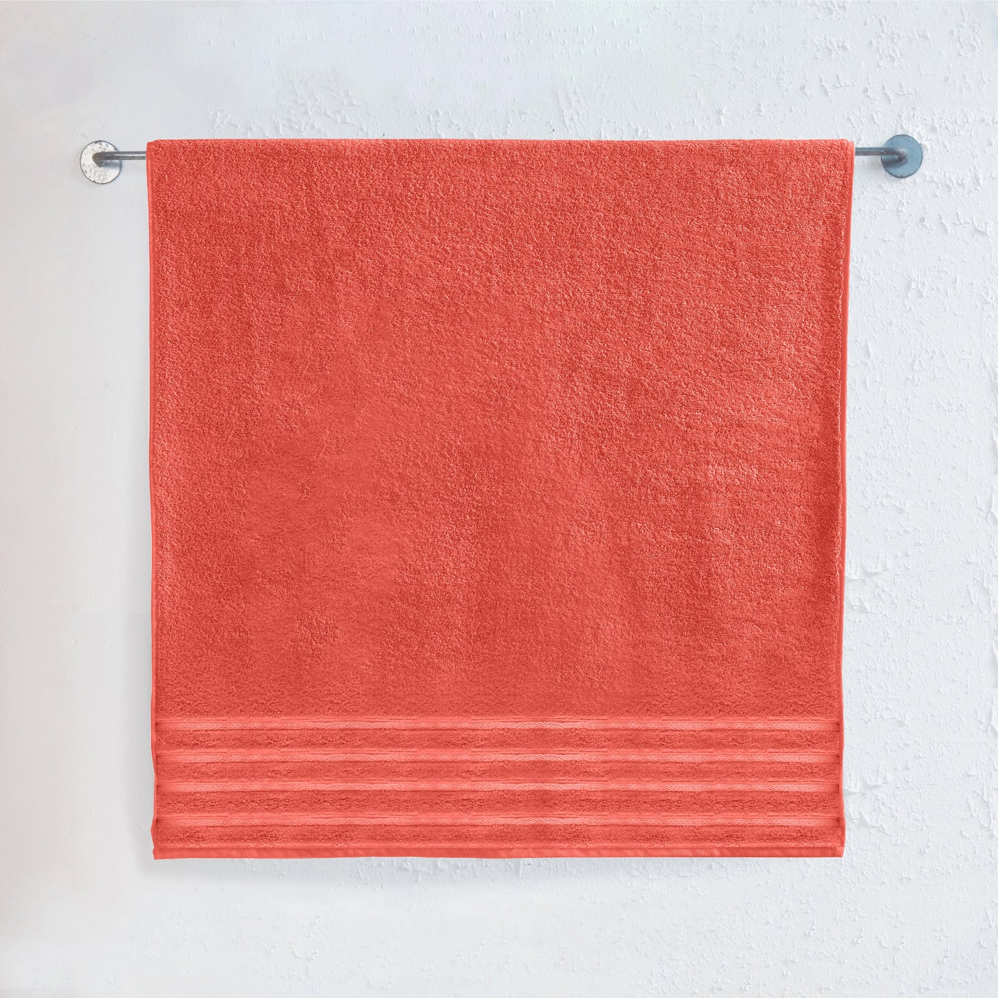 Mocassi 1-Piece Premium Turkish Cotton 4 Lines Stripe Jumbo Towel, 35x 70 inch