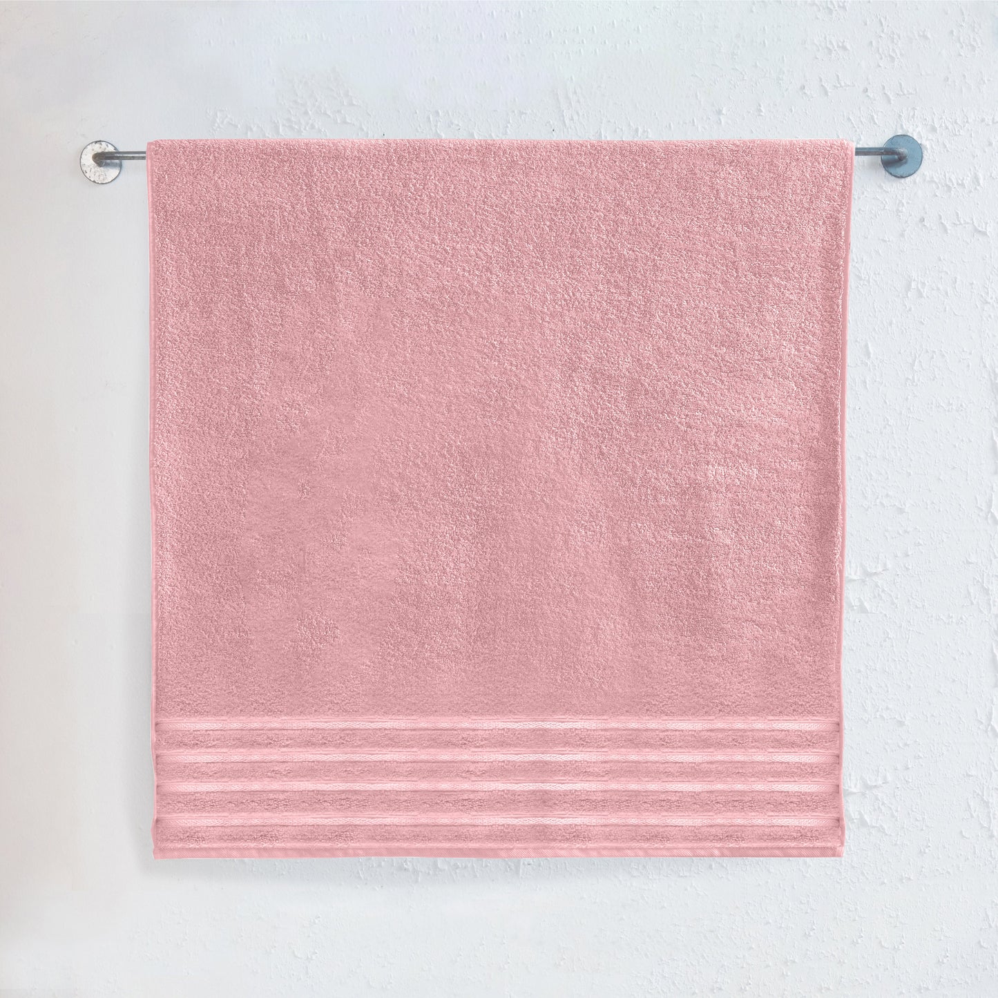 Mocassi 1-Piece Premium Turkish Cotton 4 Lines Stripe Jumbo Towel, 35x 70 inch