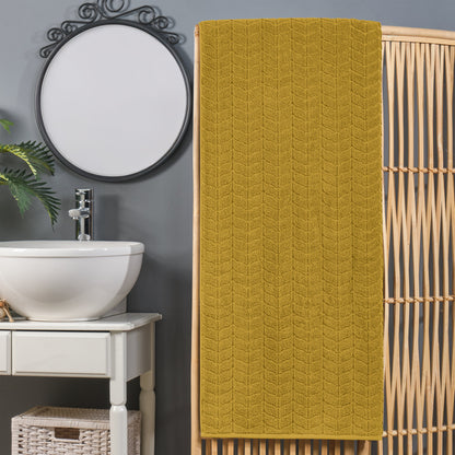 Mocassi 1-Piece Premium Turkish Cotton Braided Oversized Bath Sheet Towel 40 x 80 Inch