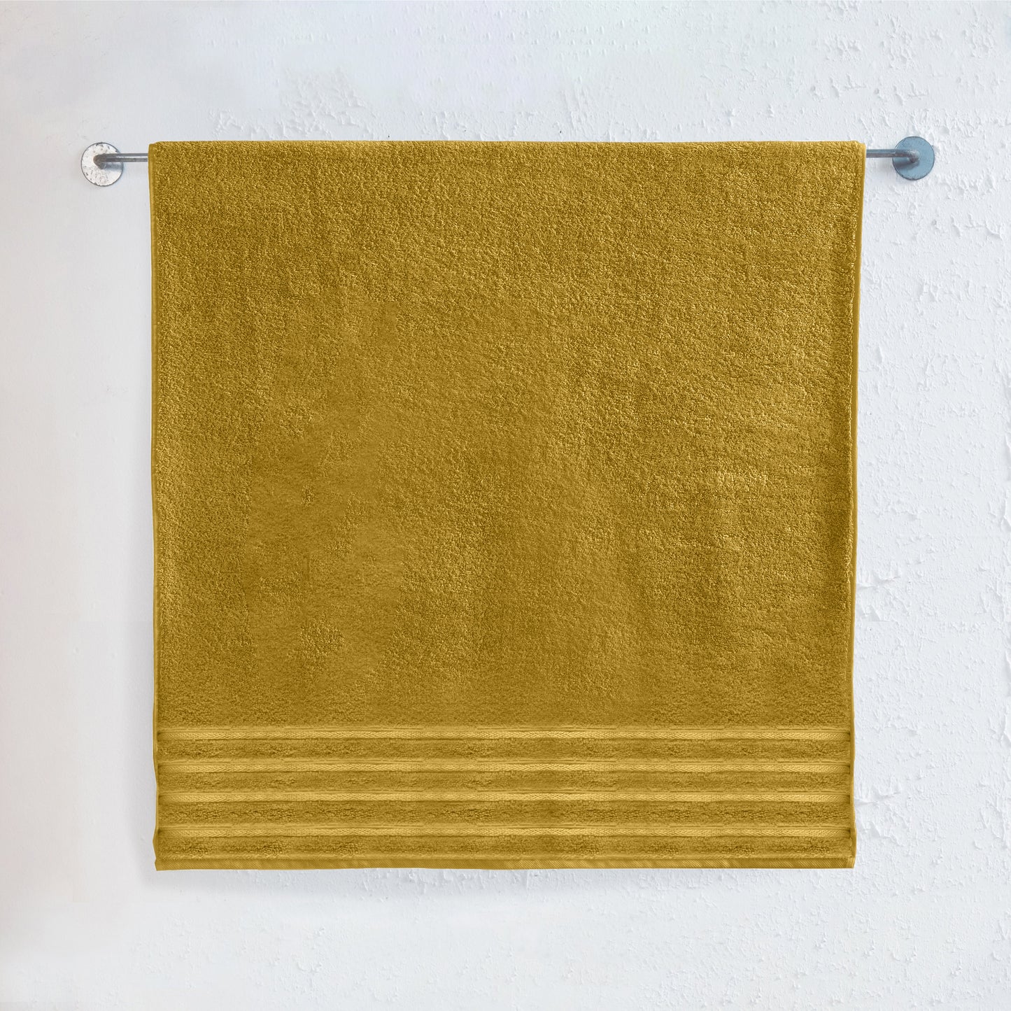 Mocassi 1-Piece Premium Turkish Cotton 4 Lines Stripe Jumbo Towel, 35x 70 inch