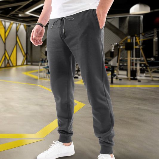 Mocassi Casual Men Cotton Fleece Jogger with Pockets