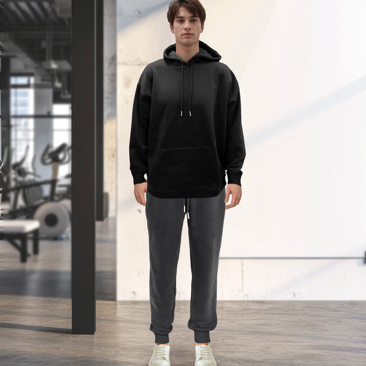 Mocassi Cotton Active Men Tracksuit 2 Piece Set Athletic Jogging Sweatsuits
