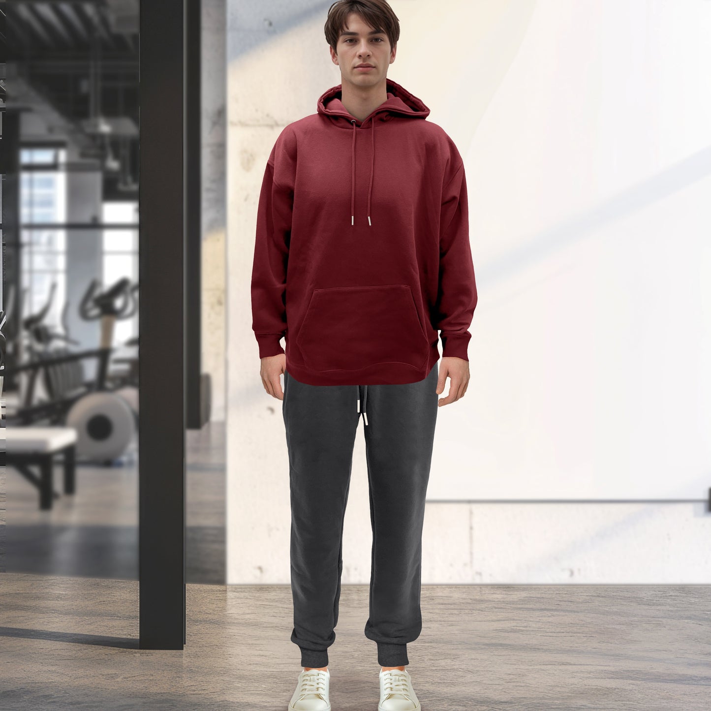 Mocassi Cotton Active Men Tracksuit 2 Piece Set Athletic Jogging Sweatsuits