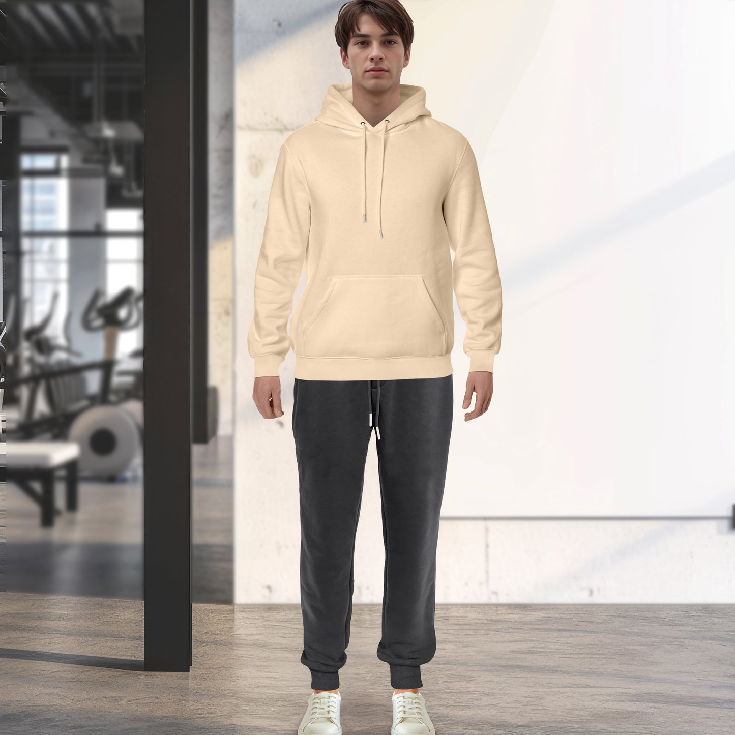 Mocassi Cotton Active Men Tracksuit 2 Piece Set Athletic Jogging Sweatsuits