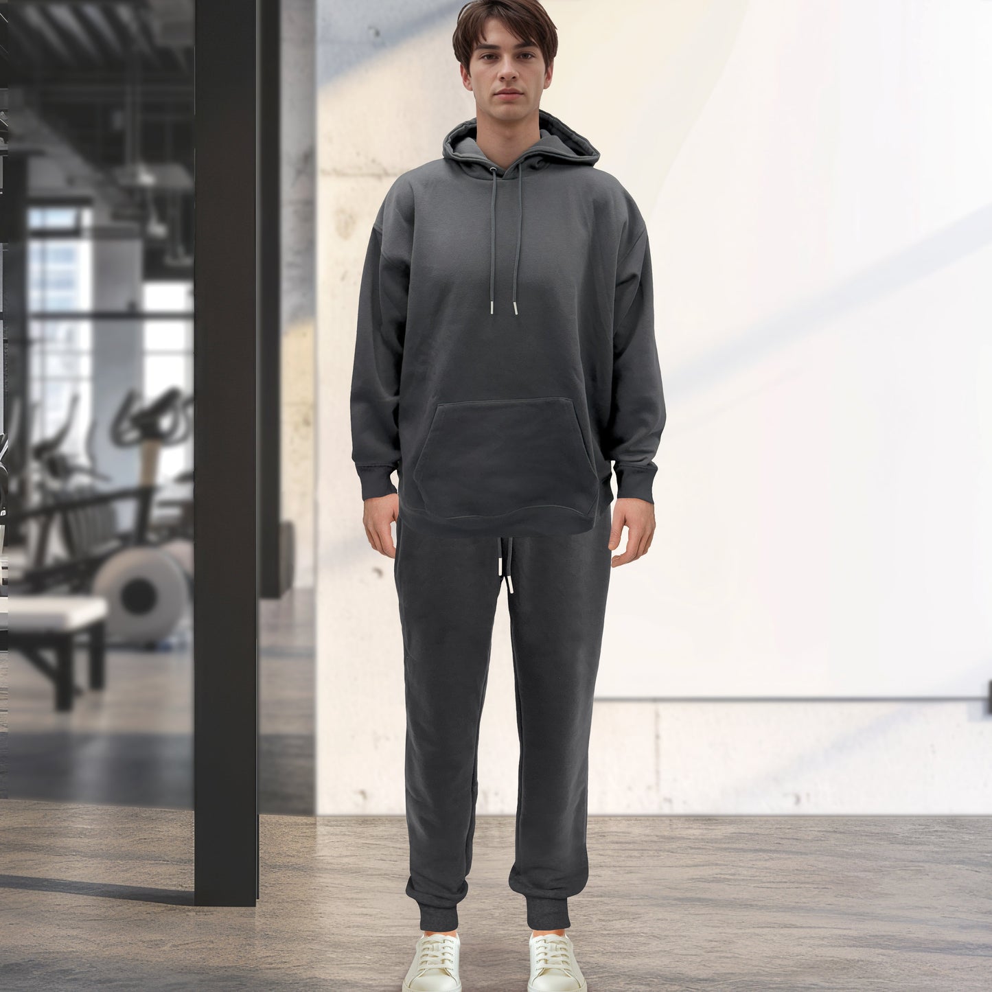 Mocassi Cotton Active Men Tracksuit 2 Piece Set Athletic Jogging Sweatsuits