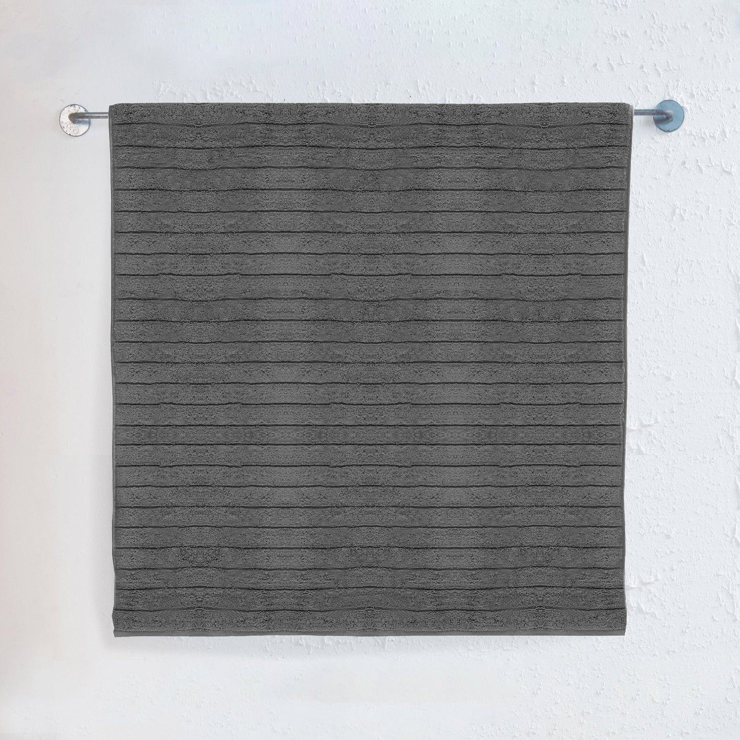 Mocassi 1-Piece Premium Turkish Cotton Corduroy Stripe Jumbo Towel, 35x 70 inch