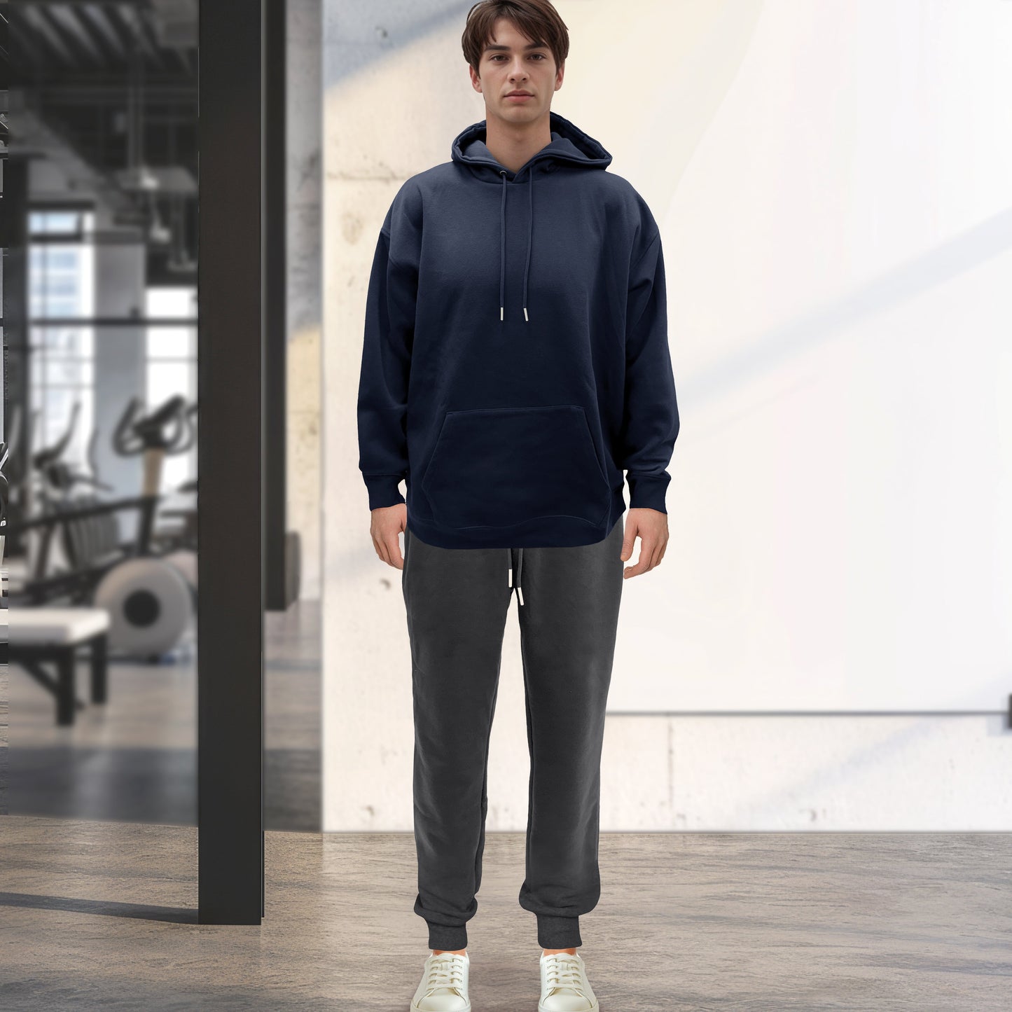 Mocassi Cotton Active Men Tracksuit 2 Piece Set Athletic Jogging Sweatsuits