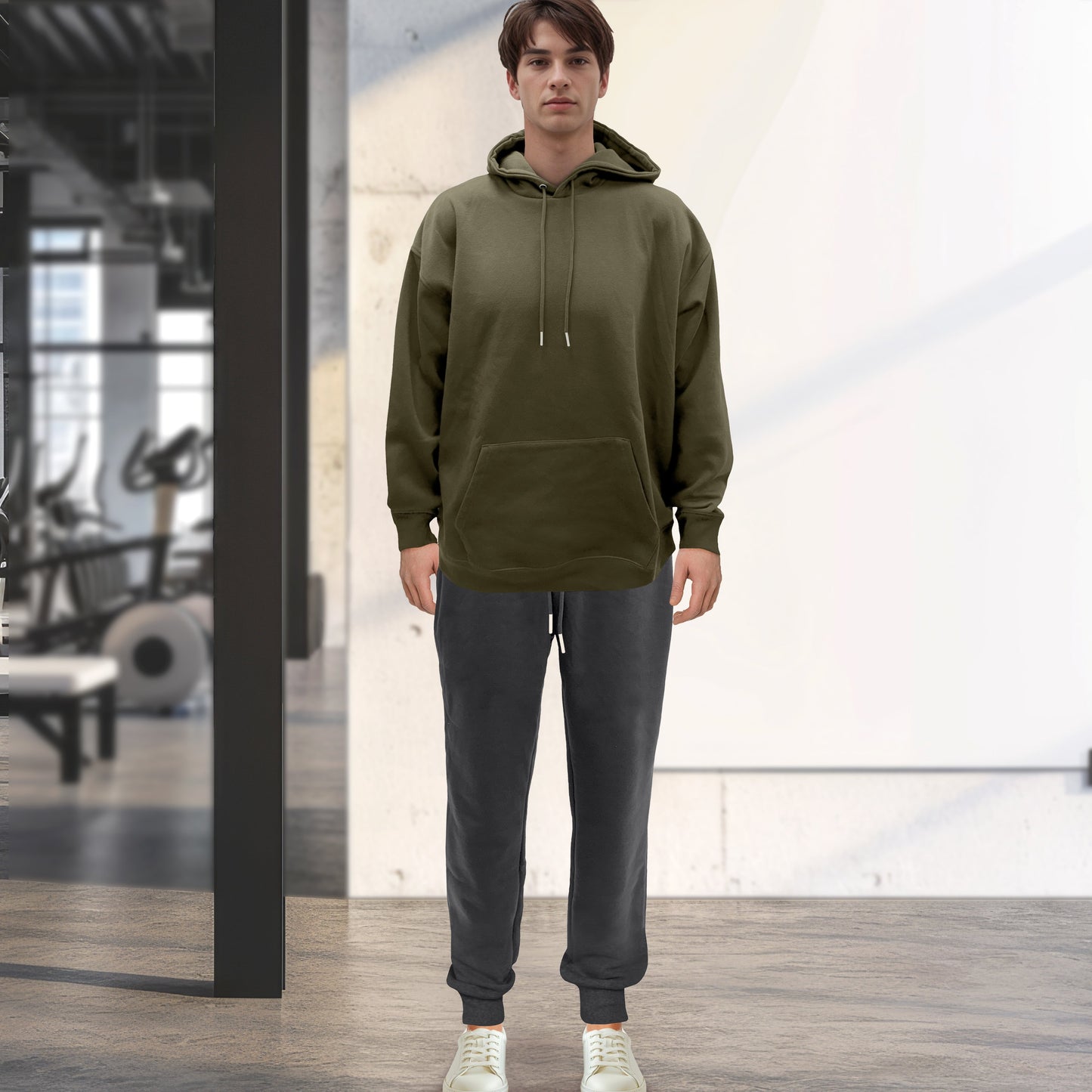 Mocassi Cotton Active Men Tracksuit 2 Piece Set Athletic Jogging Sweatsuits