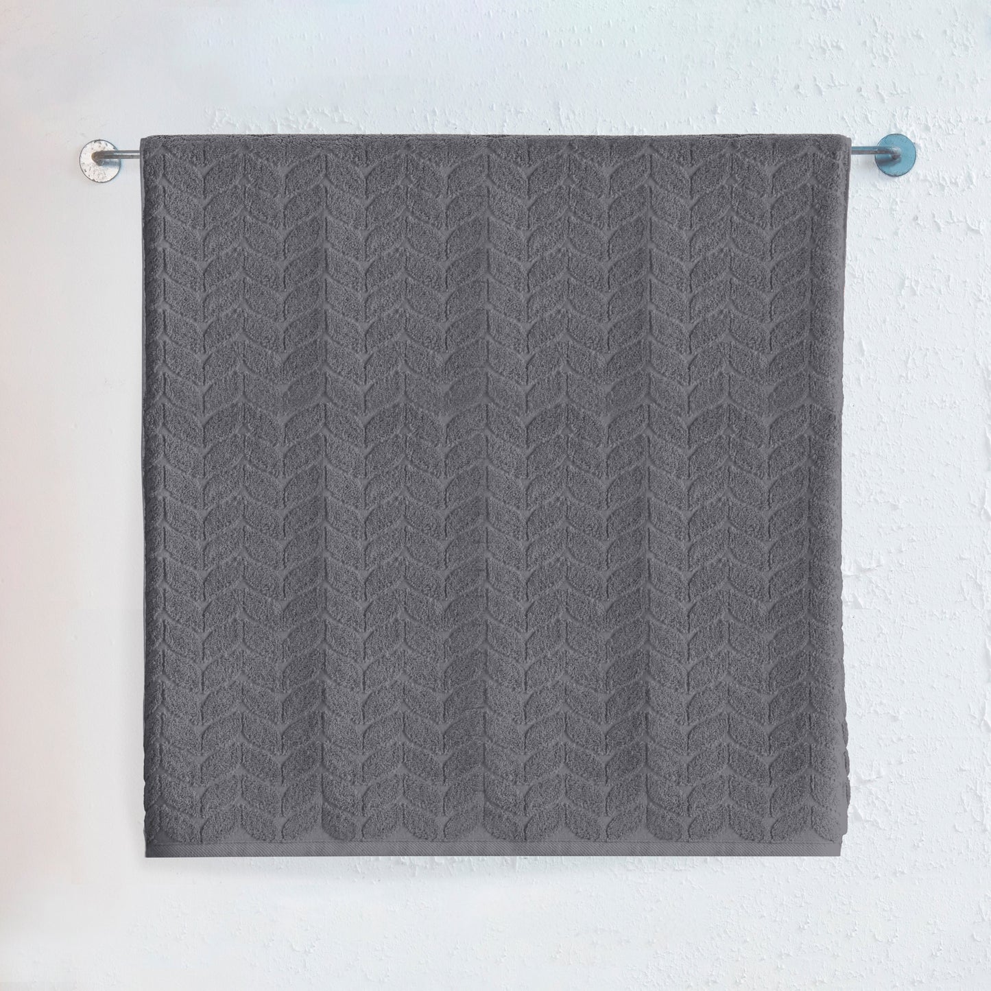 Mocassi 1-Piece Premium Turkish Cotton Braided Jumbo Towel, 35x 70 inch