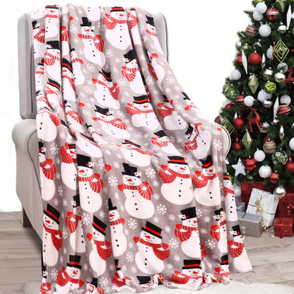 Mocassi Holiday Throw - Velvet Touch Printed Fleece  50 x 60inch.