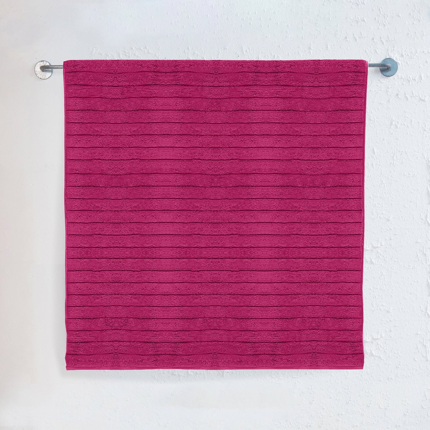 Mocassi 1-Piece Premium Turkish Cotton Corduroy Stripe Jumbo Towel, 35x 70 inch