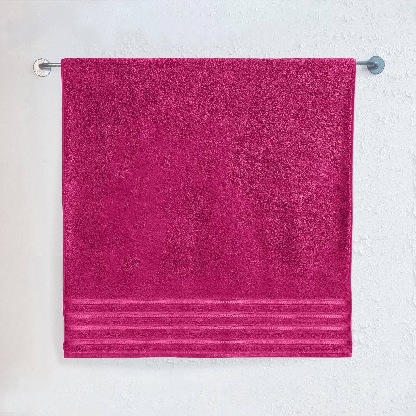 Mocassi 1-Piece Premium Turkish Cotton 4 Lines Stripe Jumbo Towel, 35x 70 inch