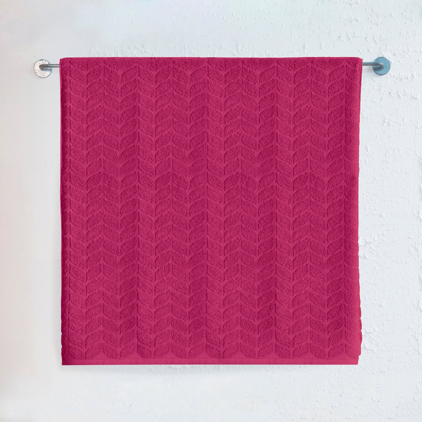 Mocassi 1-Piece Premium Turkish Cotton Braided Jumbo Towel, 35x 70 inch