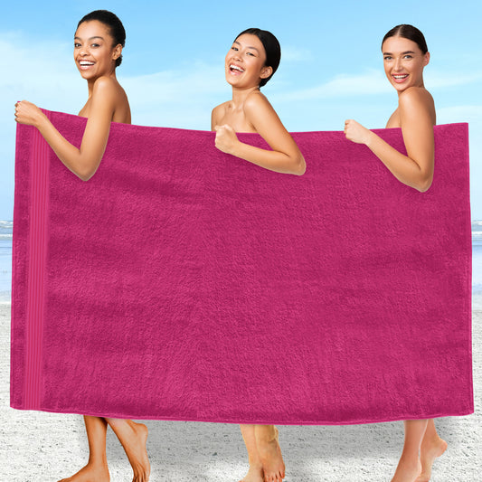 Mocassi 1 Piece Premium Turkish Cotton Oversized Bath Sheet Towel 40 x 80 Inch
