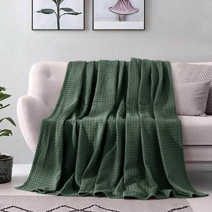 Mocassi Cotton Waffle Blanket