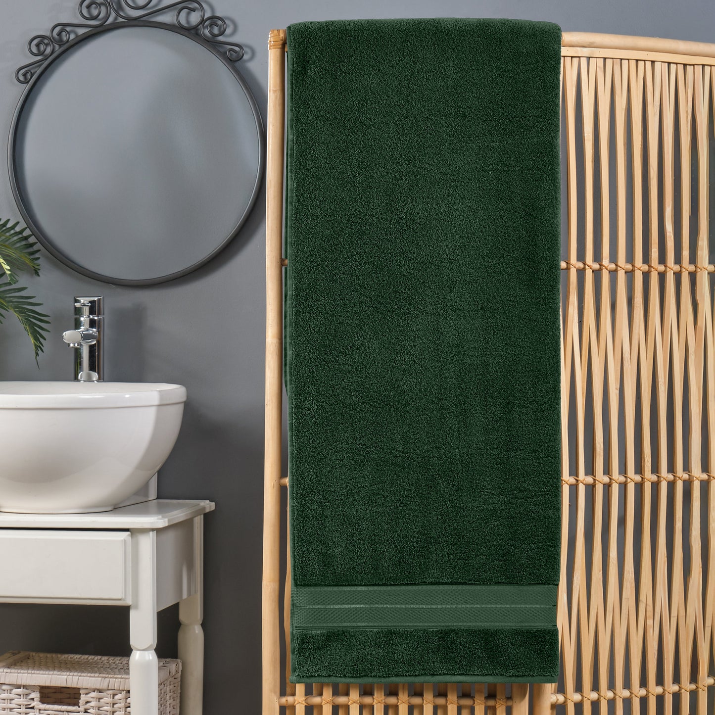 Mocassi 1-Piece Premium Turkish Cotton Three Line Popcorn Oversized Bath Sheet Towel 40 x 80 Inch