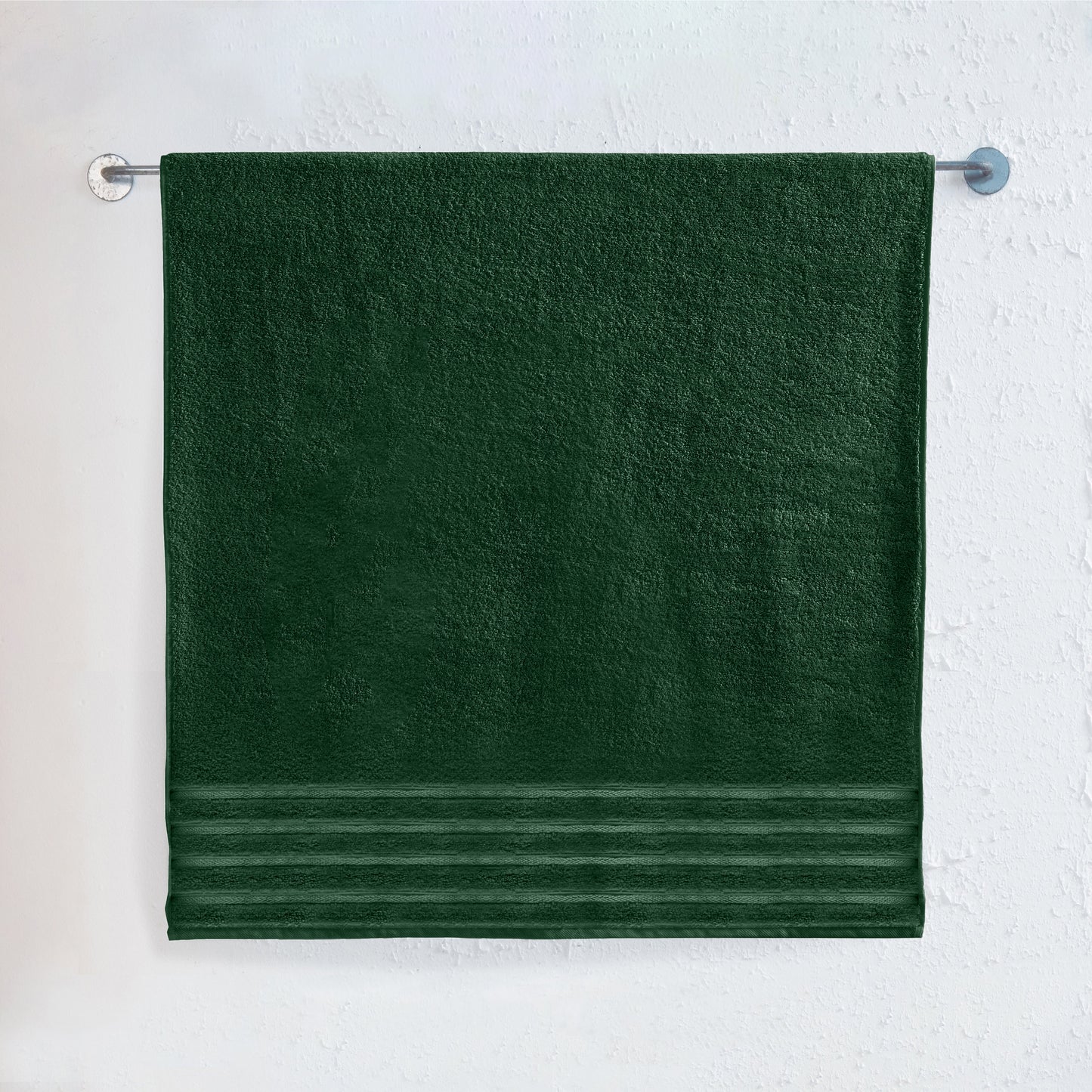 Mocassi 1-Piece Premium Turkish Cotton 4 Lines Stripe Jumbo Towel, 35x 70 inch