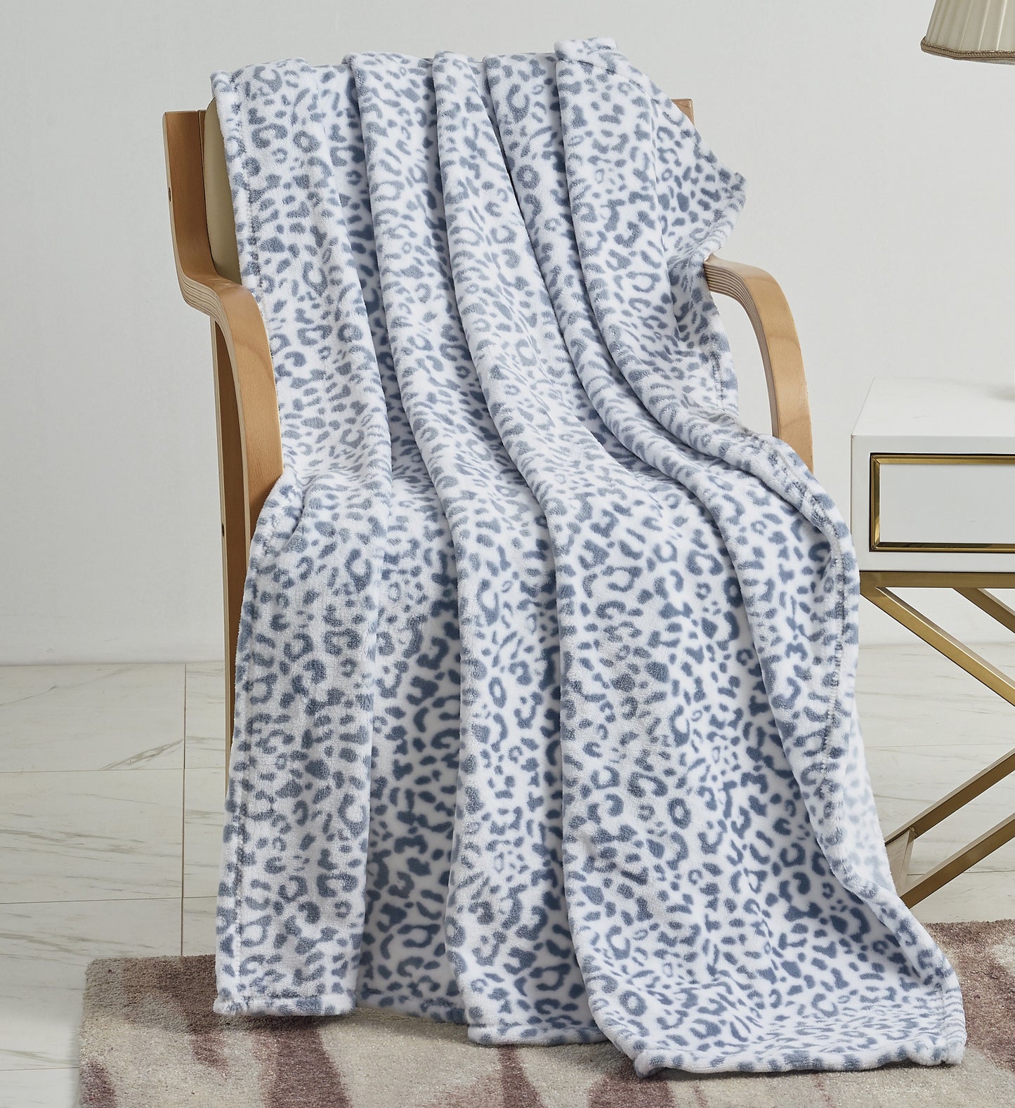 Mocassi 50" x 70" Decorative Flannel Fleece Throw Blanket