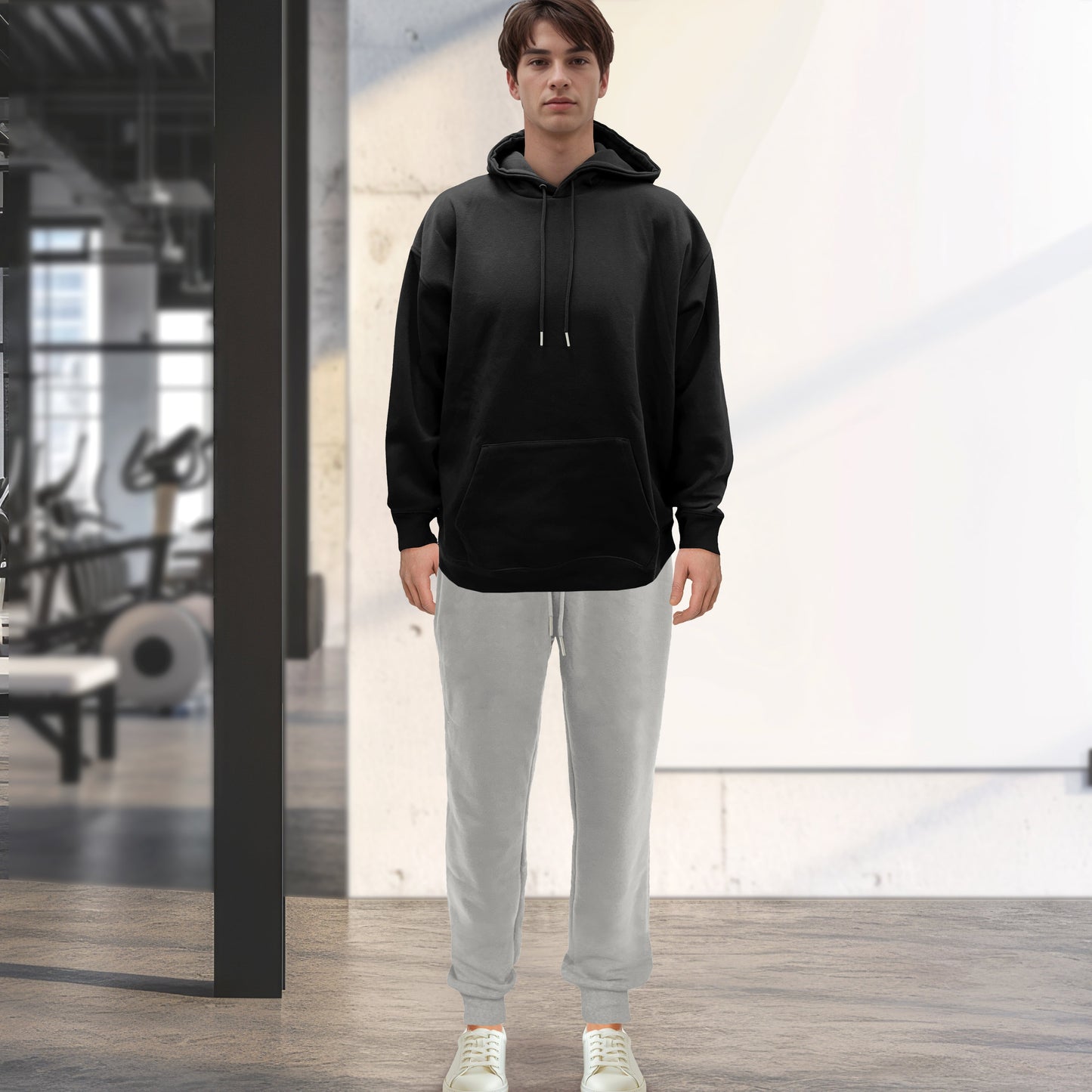 Mocassi Cotton Active Men Tracksuit 2 Piece Set Athletic Jogging Sweatsuits
