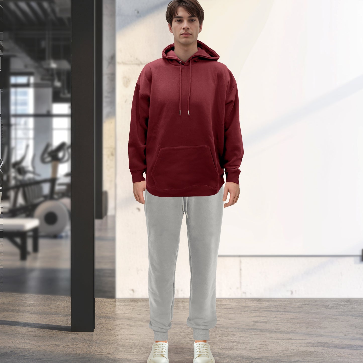 Mocassi Cotton Active Men Tracksuit 2 Piece Set Athletic Jogging Sweatsuits