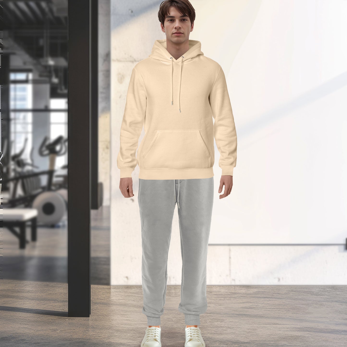 Mocassi Cotton Active Men Tracksuit 2 Piece Set Athletic Jogging Sweatsuits