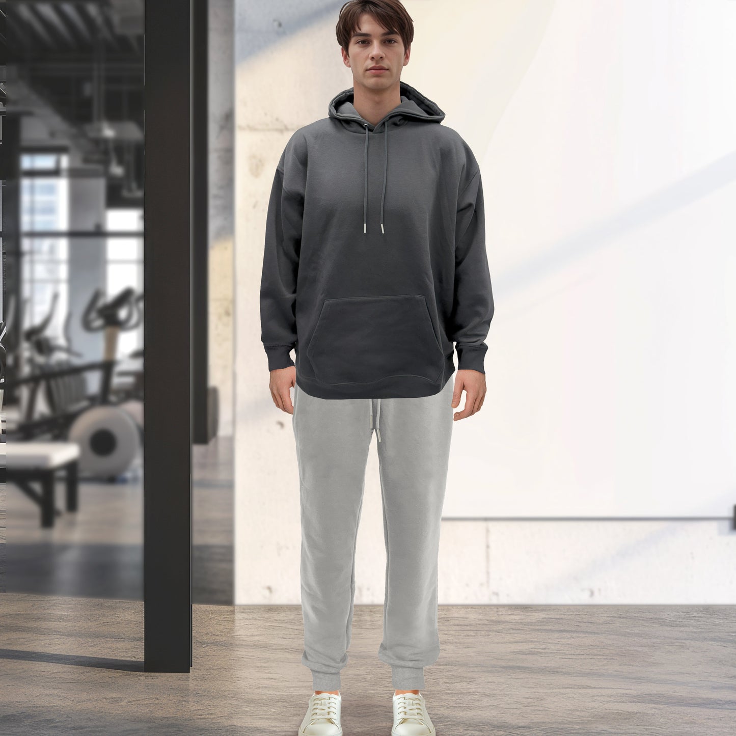 Mocassi Cotton Active Men Tracksuit 2 Piece Set Athletic Jogging Sweatsuits