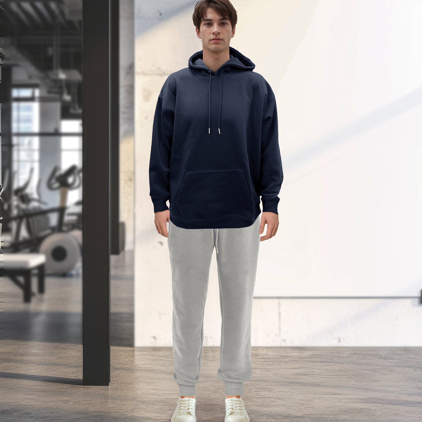 Mocassi Cotton Active Men Tracksuit 2 Piece Set Athletic Jogging Sweatsuits