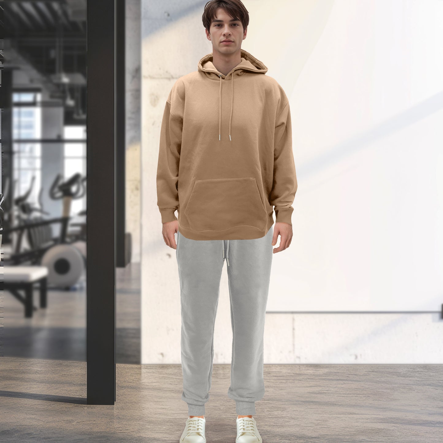 Mocassi Cotton Active Men Tracksuit 2 Piece Set Athletic Jogging Sweatsuits